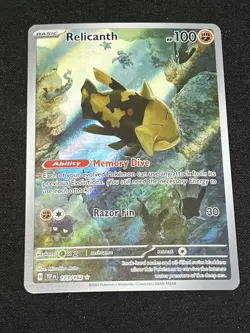Relicanth 173/162 Illustration Rare Temporal Forces Pokemon TCG Card - Image 1