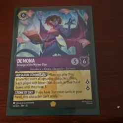 Disney Demona Scourge of the Wyvern Clan 55/204 Lorcana TCG Card Gargoyles - Image 1