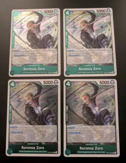 OP13-037 Roronoa Zoro - English Rare Playset 4x Cards - Image 1
