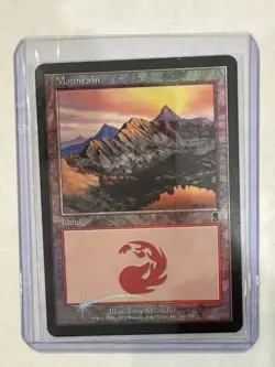 Magic the Gathering MTG Mountain 346 Odyssey Foil land NM - Image 1