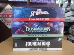 MTG SPIDER-MAN PLAY + FOUNDATIONS JUMPSTART + DUSKMOURN PLAY BOOSTER BOXES - Image 1