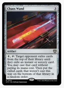 Chaos Wand | OTC | MTG | Rare | EDH Commander Staple | Chaos Spellslinger | NM+ - Image 1