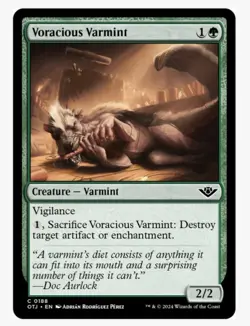 Voracious Varmint (FOIL) MTG OTJ | EDH Commander Artifact Enchantment Removal NM - Image 1