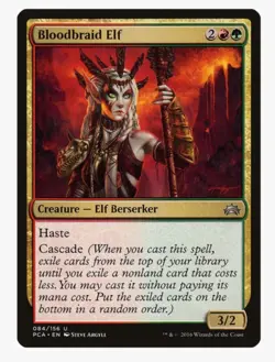 Bloodbraid Elf | MTG PCA | EDH Commander Cascade Haste Gruul | LP - Image 1