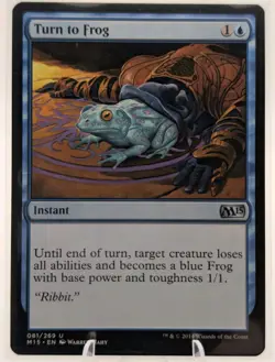 Turn to Frog | MTG M15 | EDH Commander Removal Instant Control Combat Trick | NM - Image 1