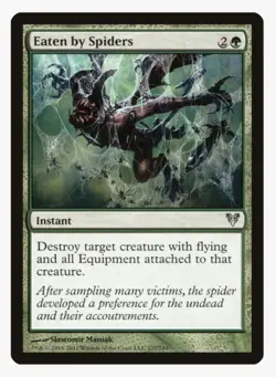 Eaten by Spiders | MTG AVR | EDH Commander Green Flying Hate | Uncommon | LP - Image 1