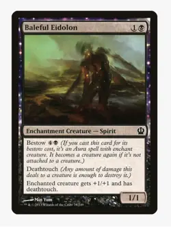 Baleful Eidolon | MTG THS | EDH Commander Bestow Deathtouch | Common | LP - Image 1