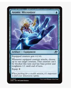 Atomic Microsizer | MTG EOE | EDH Commander Equipment Unblockable | NEW NM - Image 1