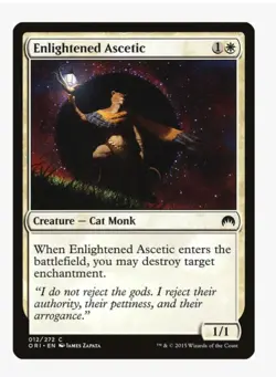 Enlightened Ascetic | Magic Origins ORI | MTG | Cat Monk | Destroy | NM - Image 1