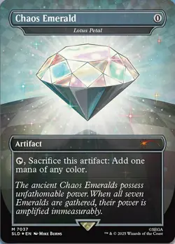 1x Chaos Emerald - Lotus Petal (7037) - Foil NM-Mint, English Secret Lair MTG Ma - Image 1