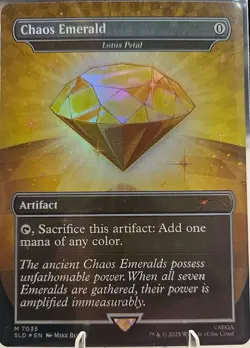 1x Chaos Emerald - Lotus Petal (7035) - Foil NM-Mint, English Secret Lair MTG Ma - Image 1