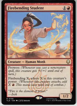 MTG Firebending Student Normal NM Avatar: The Last Airbender Magic 139 - Image 1