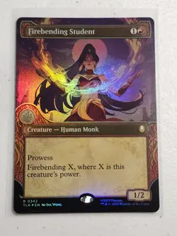 MTG Firebending Student (Showcase Foil) R 0342 Avatar: The Last Airbender - Image 1