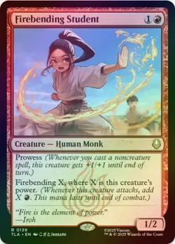 1 x Firebending Student - Foil - Avatar: The Last Airbender - LP - MTG - Image 1
