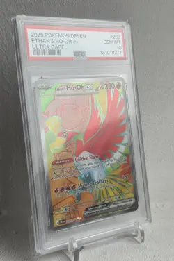 2025 Pokemon Destined Rivals Ethan’s Ho-Oh ex 209/182 PSA 10 - 🇬🇧 UK Stock - Image 3