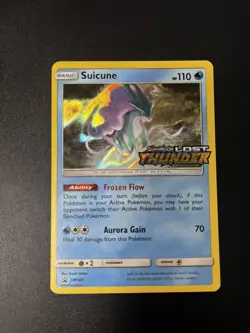 Pokemon Suicune SM149 Promo Sun and Moon Black Star Promos Lost Thunder NM - Image 1
