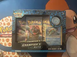 POKEMON TCG CHAMPION'S PATH HULBURY GYM PIN COLLECTION SEALED BOX - Image 1