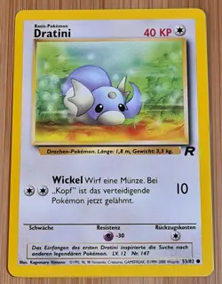 Dratini # 53/82 Common Team Rocket von 2000 Pokemon DE Near Mint to Mint Vintage - Image 1
