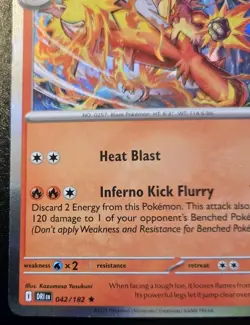 Blaziken 042/182 Holo Rare Scarlet & Violet: Destined Rivals Pokemon TCG - Image 4