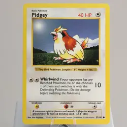 Pokemon TCG - Pidgey 57/102 Base Set Common Shadowless WOTC 1999 - EXC - Image 2