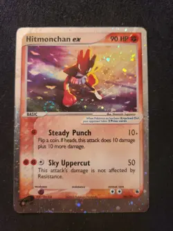 Pokemon Hitmonchan EX 98/109 EX Ruby Sapphire Holo Rare Lightly Played - Image 1