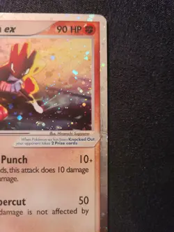 Pokemon Hitmonchan EX 98/109 EX Ruby Sapphire Holo Rare Lightly Played - Image 3