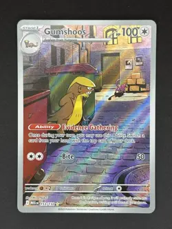 Pokemon TCG Gumshoos Illustration Rare- 153/132 - ME01: Mega Evolution Near Mint - Image 1