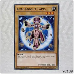 Gem-Knight Lapis - SECE-EN012 - Common 1st Edition Yugioh (A) (YC139) - Image 1