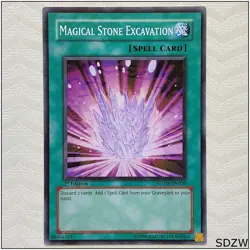 Magical Stone Excavation - SDZW-EN020 - Common 1st Edition Yugioh - Image 1