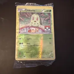 Pokemon TCG Chikorita 1/122 League Promo Reverse Holofoil sealed pack 20 cards - Image 3