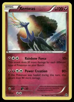 Pokemon Cards Xerneas 107/162 BREAKthrough XY Holo Rare NM - Image 1