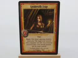 WARLORD Saga of the Storm CCG Trap Action Card SPIDERSILK TRAP 50/78 #1122 - Image 1