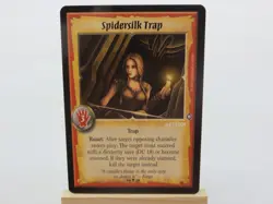 WARLORD Saga of the Storm CCG Trap Action Card SPIDERSILK TRAP 50/78 - Image 1