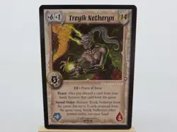 WARLORD Saga of the Storm CCG Elf Character Card TREYIK NETHERYN 20/78 - Image 1