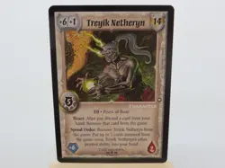 WARLORD Saga of the Storm CCG Elf Character Card TREYIK NETHERYN 20/78 #1048 - Image 1