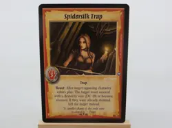 WARLORD Saga of the Storm CCG Trap Action Card SPIDERSILK TRAP 50/78 #1121 - Image 1