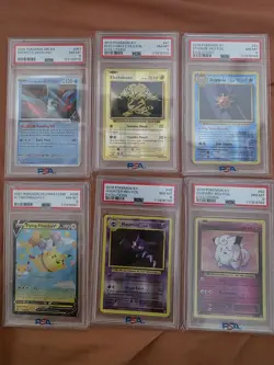 Pokemon TCG PSA Graded Card Lot Of 6, Psa 8 - Image 1