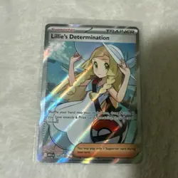 Pokemon Lillie's Determination 169/132 Secret Rare Mega Evolution Card - Image 1