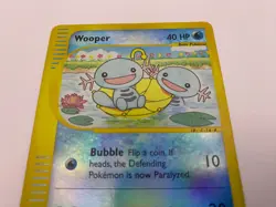 Pokemon Card - Reverse-Holo Wooper 117/147 Aquapolis *MP* e-Card Common - Image 3