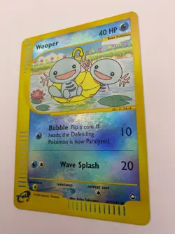 Pokemon Card - Reverse-Holo Wooper 117/147 Aquapolis *MP* e-Card Common - Image 5