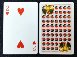 2 of Hearts - LP - 1998 Charizard Red Stadium Pokemon Poker Playing Card Deck - Image 1