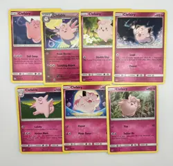 Pokemon discontinued Fairy type bundle clefairy & clefable X7 cards cuties #90 - Image 1