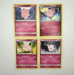 Pokemon discontinued Fairy type bundle clefairy & clefable X7 cards cuties #90 - Image 2