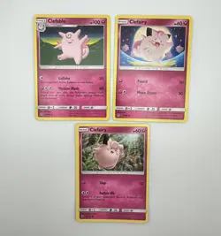 Pokemon discontinued Fairy type bundle clefairy & clefable X7 cards cuties #90 - Image 3