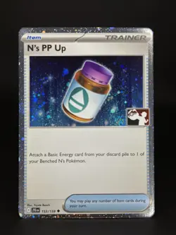 Pokemon N's PP Up 153/159 Prize Pack Series Cards Cosmo Holo Pack Fresh - NM - Image 1