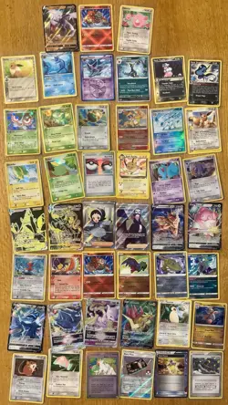 MY LAST LOT OF POKEMON CARDS 45 Card Lot Of Vintage And New Holo Reverse Holo - Image 1