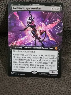 MTG Magic the Gathering Gwenom, Remorseless M0256 Marvel's Spider-Man Non-Foil - Image 1