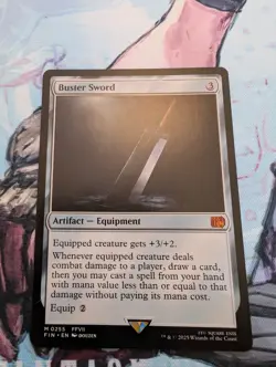 MTG Buster Sword - x1 - NM - Final Fantasy FIN - Image 1