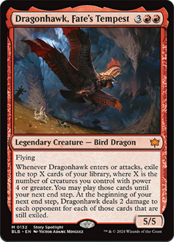 Dragonhawk, Fate's Tempest [Bloomburrow] Near Mint - Image 1