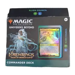 MTG Magic the Gathering Lord Of The Rings Elvin Council Commander Deck New - Image 1